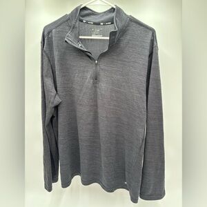 Tek‎ Gear DryTek Men's XL Gray Quarter Zip Pullover Long Slee